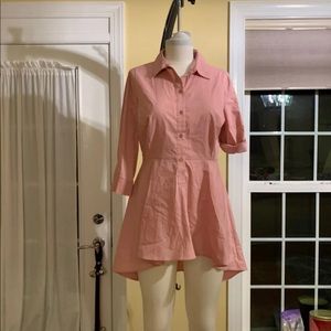 NY&CO - Pink Color High Low Shirt (M)